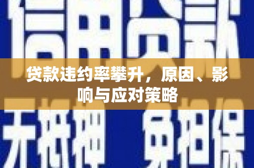 禅城贷款违约率攀升，原因、影响与应对策略