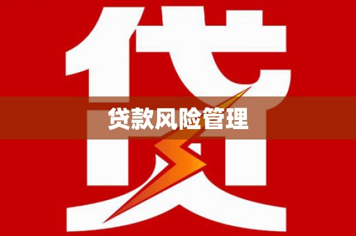 禅城贷款风险管理