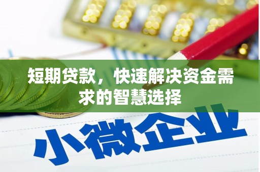 禅城短期贷款，快速解决资金需求的智慧选择
