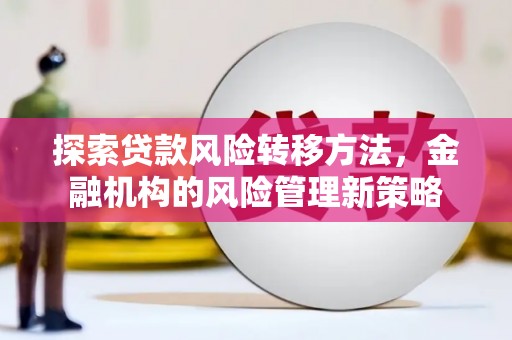 禅城探索贷款风险转移方法，金融机构的风险管理新策略