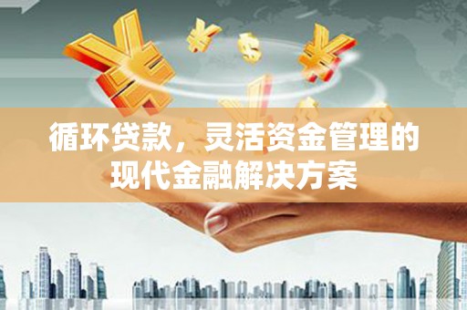 禅城循环贷款，灵活资金管理的现代金融解决方案