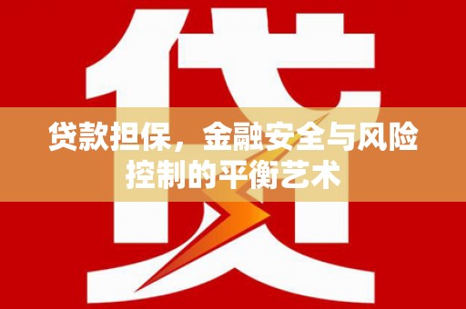 禅城贷款担保，金融安全与风险控制的平衡艺术