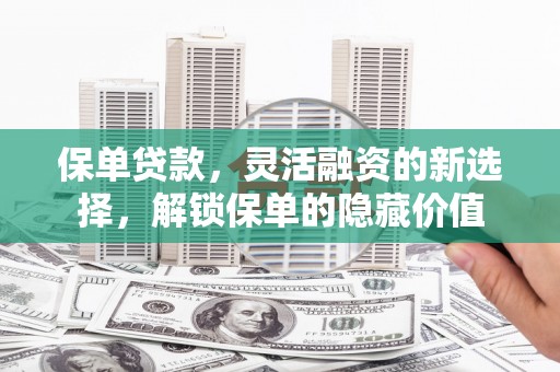 禅城保单贷款，灵活融资的新选择，解锁保单的隐藏价值