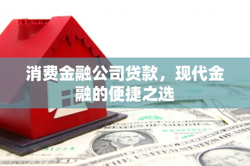 禅城消费金融公司贷款，现代金融的便捷之选