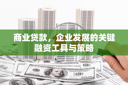 禅城商业贷款，企业发展的关键融资工具与策略