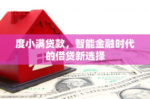 禅城度小满贷款，智能金融时代的借贷新选择