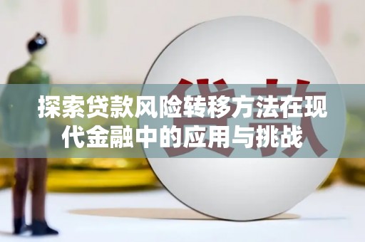 禅城探索贷款风险转移方法在现代金融中的应用与挑战