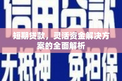 禅城短期贷款，灵活资金解决方案的全面解析