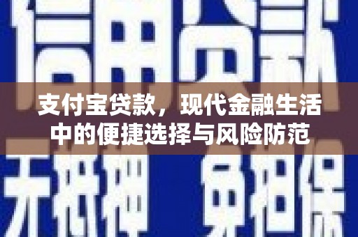 禅城支付宝贷款，现代金融生活中的便捷选择与风险防范