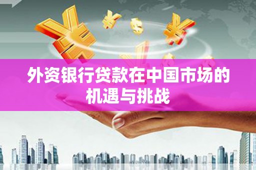 禅城外资银行贷款在中国市场的机遇与挑战