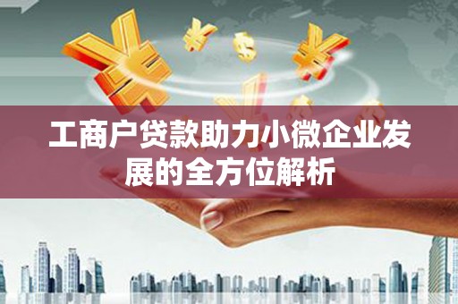 禅城工商户贷款助力小微企业发展的全方位解析