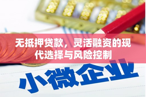 禅城无抵押贷款，灵活融资的现代选择与风险控制