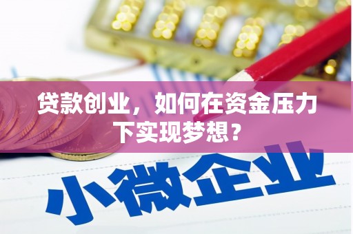禅城贷款创业，如何在资金压力下实现梦想？