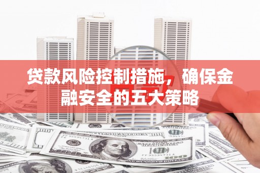 禅城贷款风险控制措施，确保金融安全的五大策略
