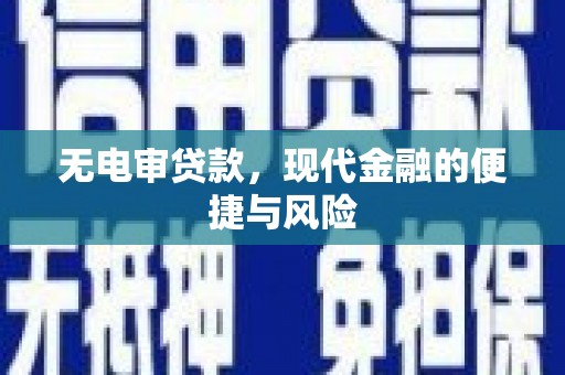 禅城无电审贷款，现代金融的便捷与风险