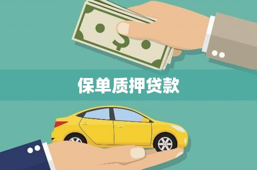 禅城保单质押贷款