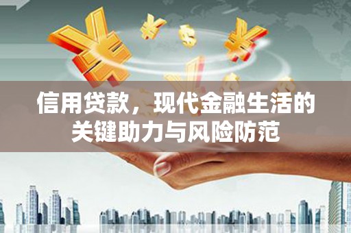 禅城信用贷款，现代金融生活的关键助力与风险防范