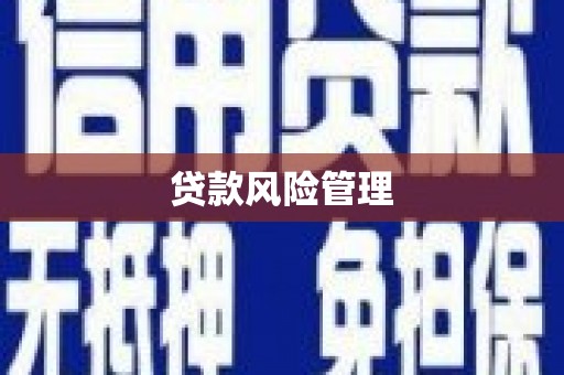 禅城贷款风险管理