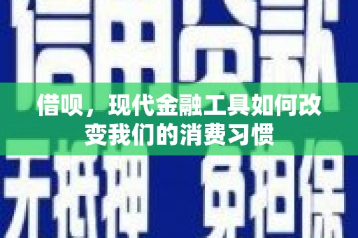 禅城借呗，现代金融工具如何改变我们的消费习惯