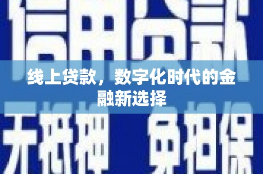 禅城线上贷款，数字化时代的金融新选择