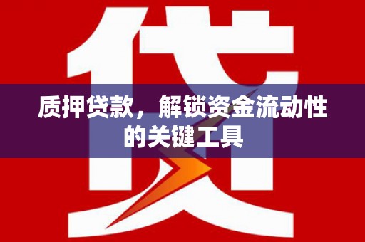 禅城质押贷款，解锁资金流动性的关键工具