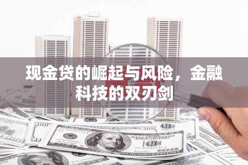 禅城现金贷的崛起与风险，金融科技的双刃剑