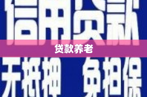 禅城贷款养老