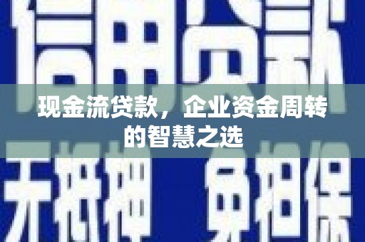 禅城现金流贷款，企业资金周转的智慧之选
