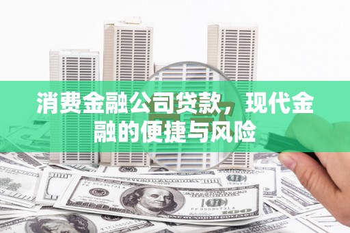 禅城消费金融公司贷款，现代金融的便捷与风险