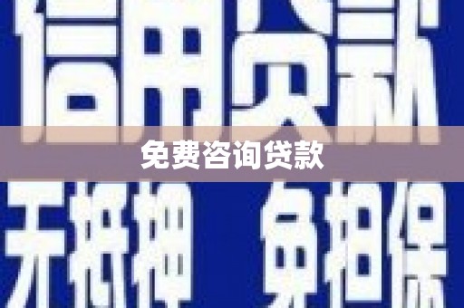 禅城免费咨询贷款